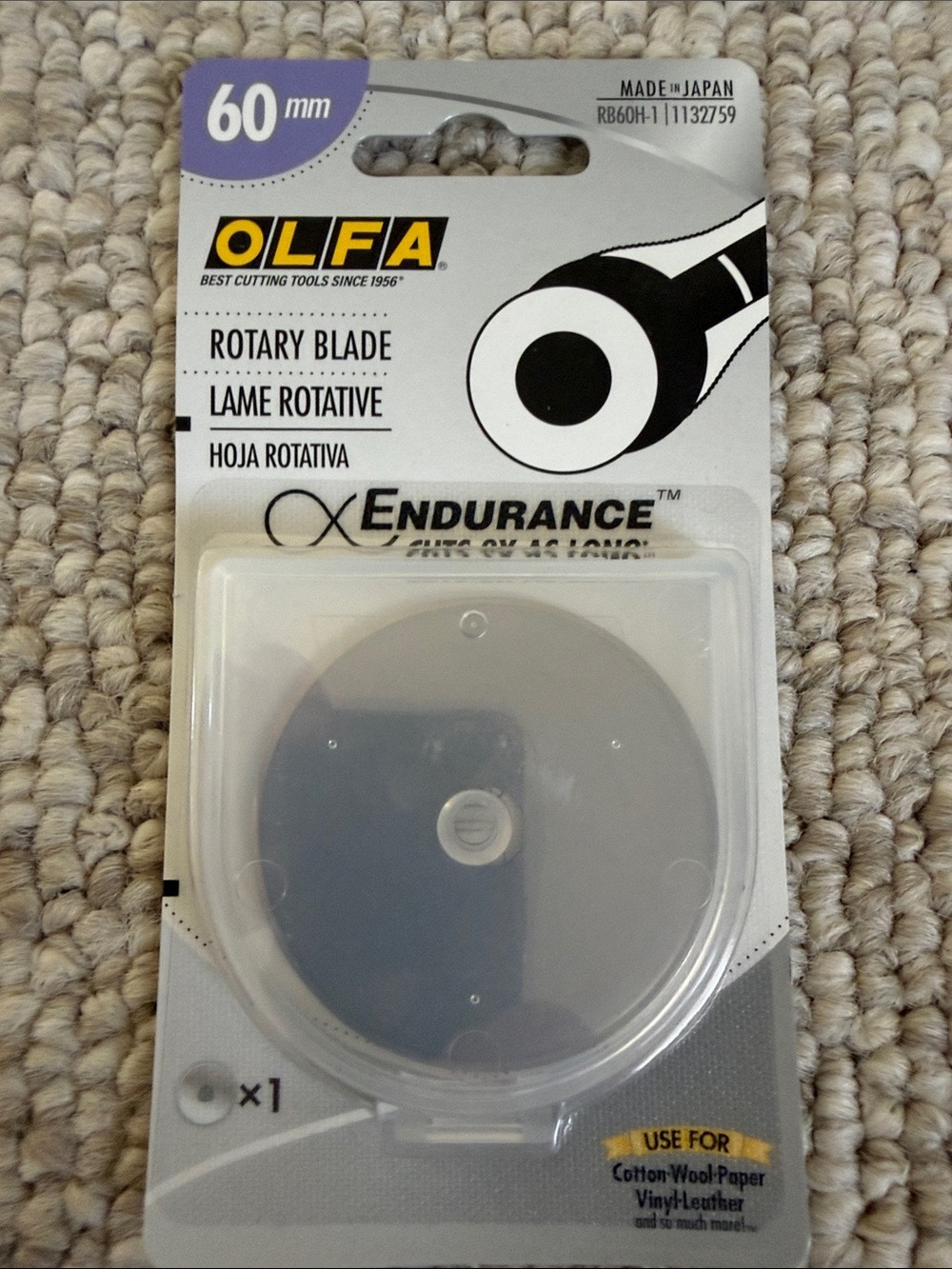 60mm Endurance Rotary Blade - Gray